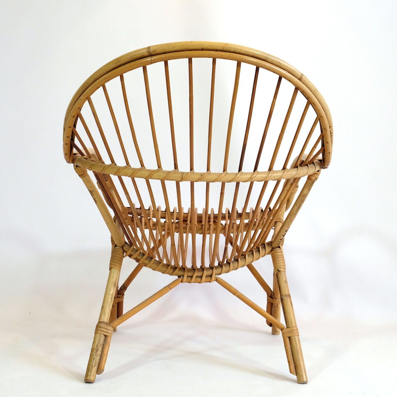 Fauteuil rotin des années 60-70