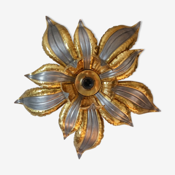 Brass flower applique
