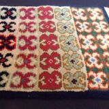 Old small prayer Berber carpet in wool