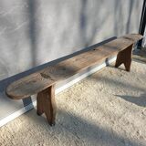 Spinning bench XIXth wooden XL 203cm