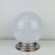 Art Deco opaline glass globe wall light, ceiling light