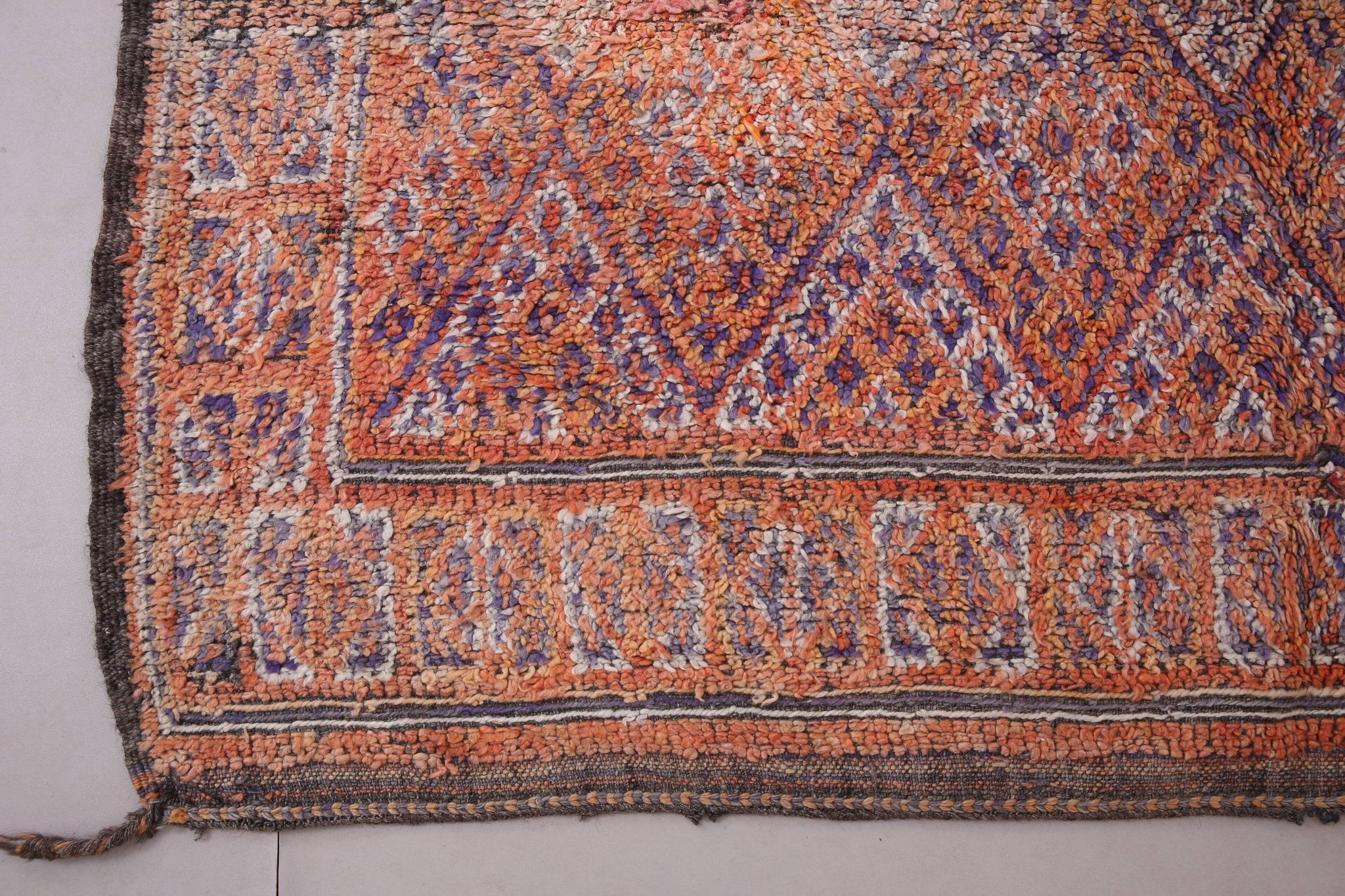 Vintage Beni Mguild Rug 201 x 301 cm - Berber Wool Rug - Handmade Boho Rug