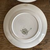 Iron earth dessert plates Moulins des loups Violetta