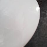 Old hanging lamp in white opaline Art Deco 1930 Ø 24.7 cm