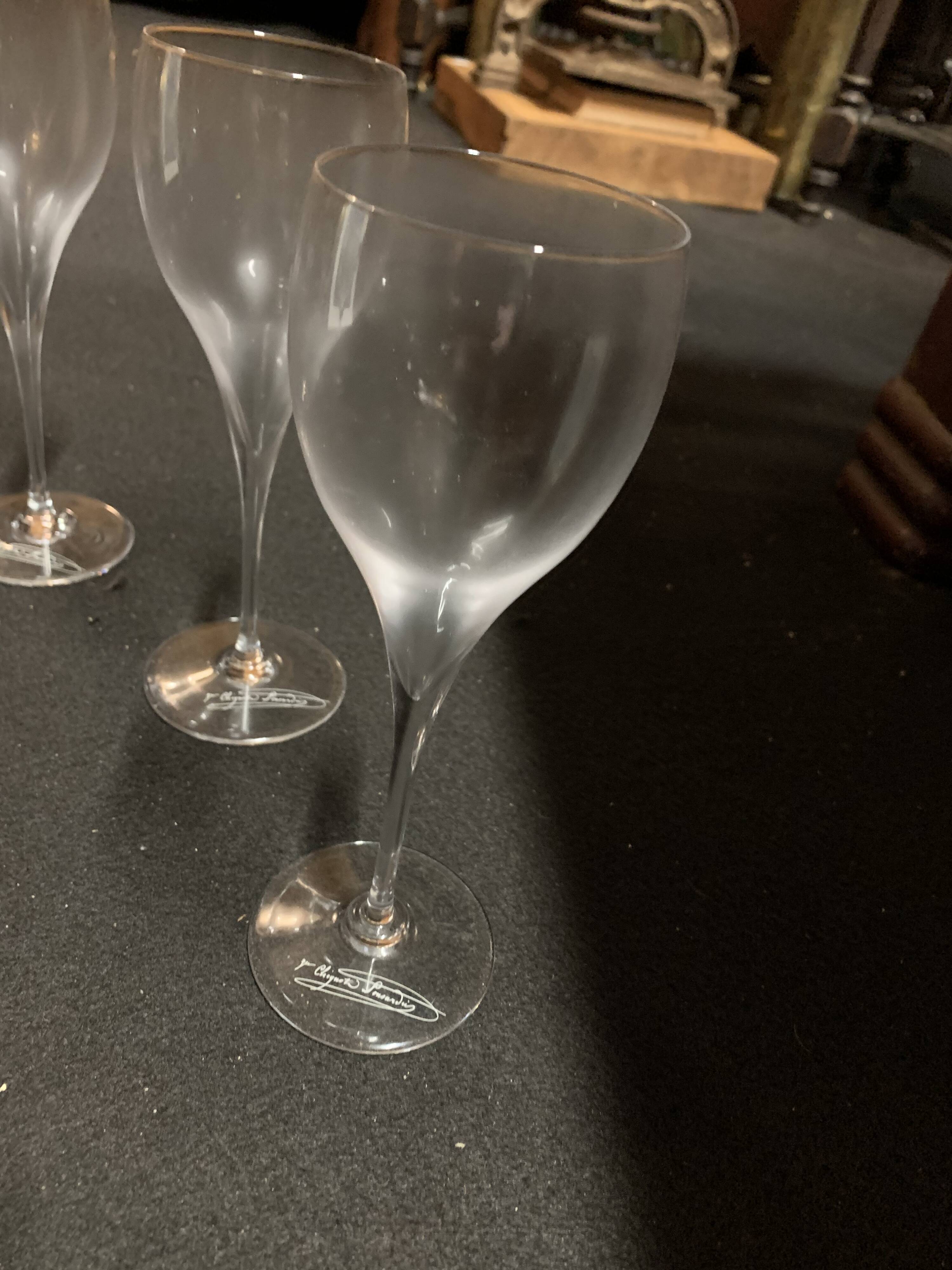 Série de 6 verres Veuve Cliquot