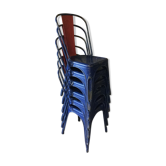 6 anciennes chaises Tolix