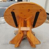 Extendable pine dining table 1970