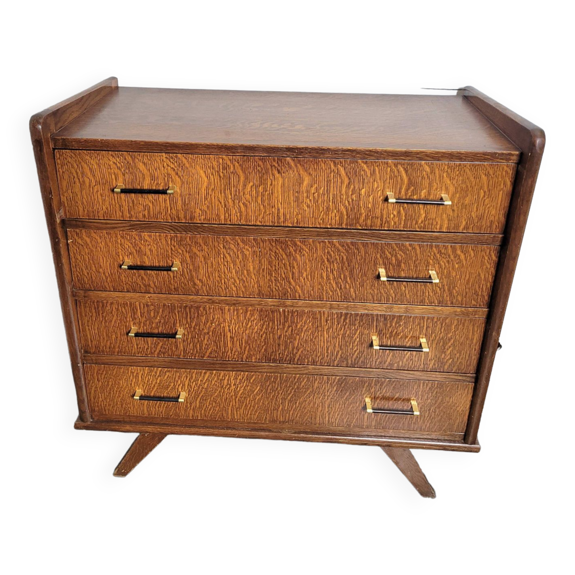 Vintage 60s oak chest of drawers