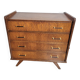 Vintage 60s oak chest of drawers