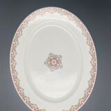 Plat ovale en porcelaine Limoges collab Bernardaud