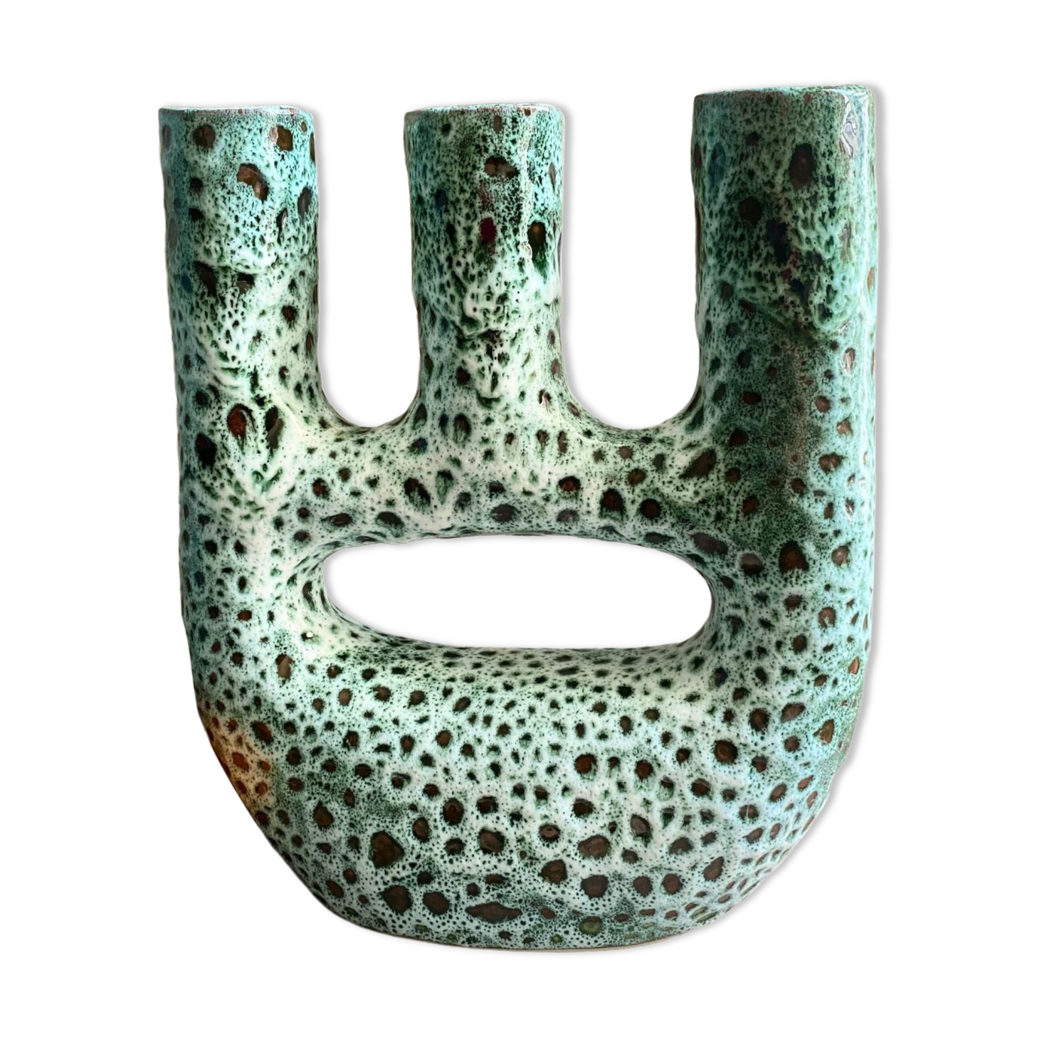 Terracotta candle holder