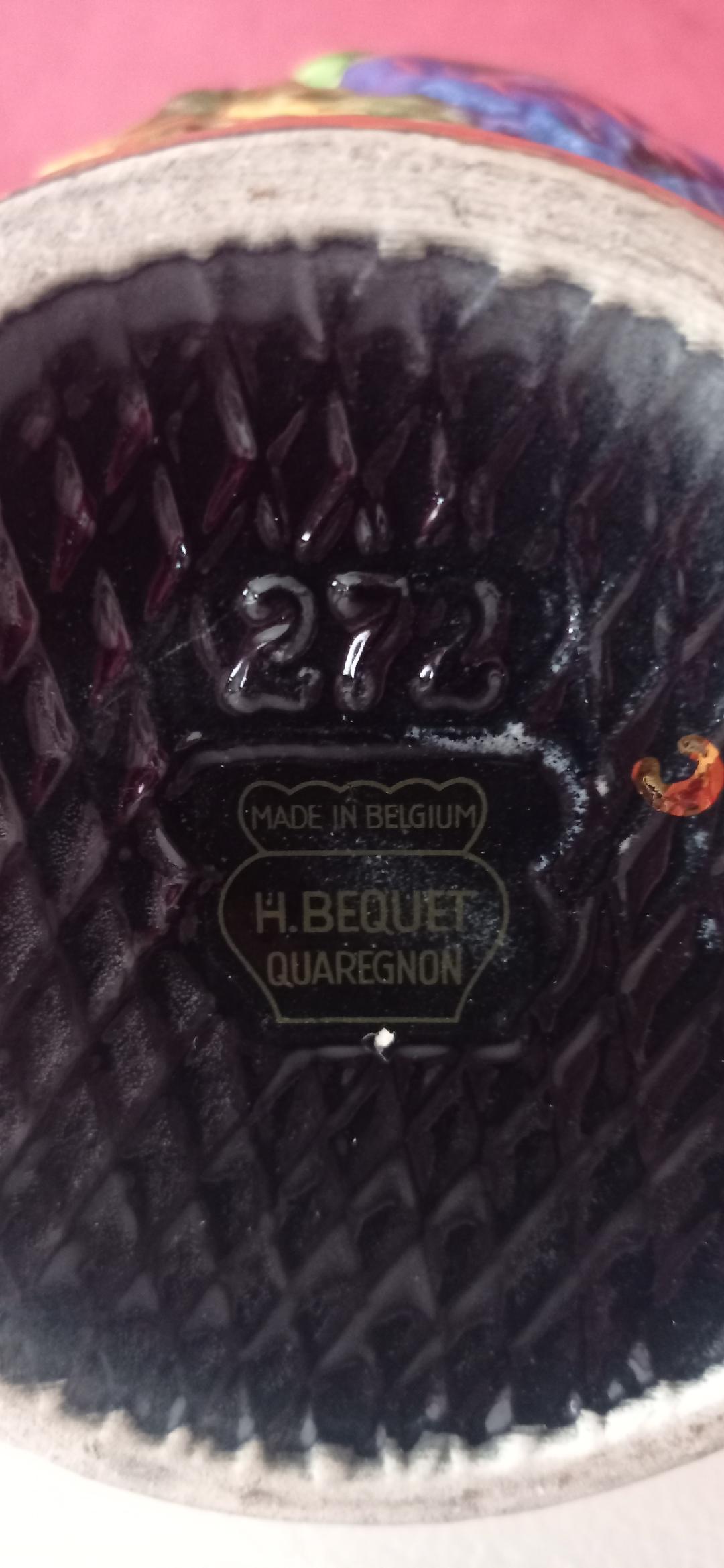 Ceramic vase H. Bequet - Quaregnon Belgium, Mold 272