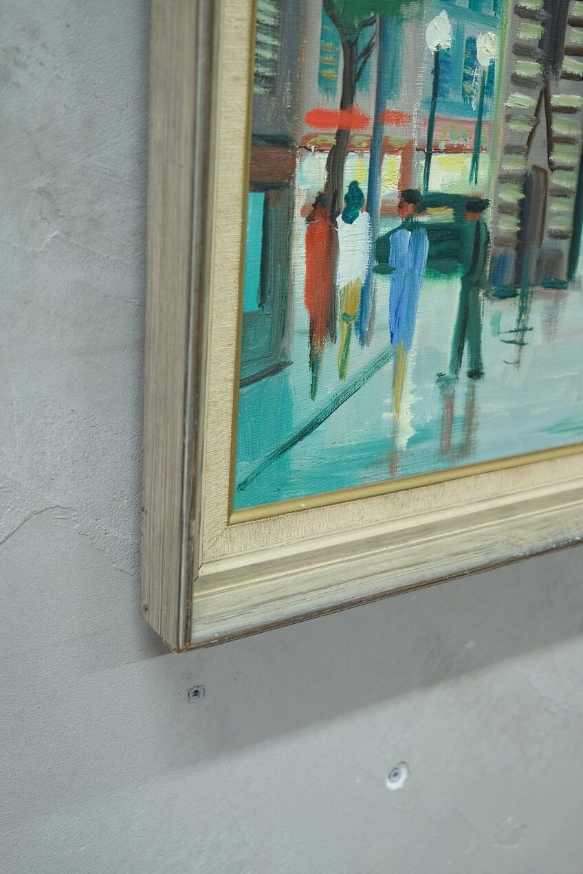 Swedish Modern Painting by Jack Eichborn, Oil on Canvas, 1960s