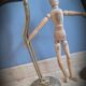 Duo brass herons