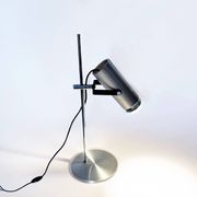 Lamp de Bureau en Aluminium et Chrome Vintage des Années 1970