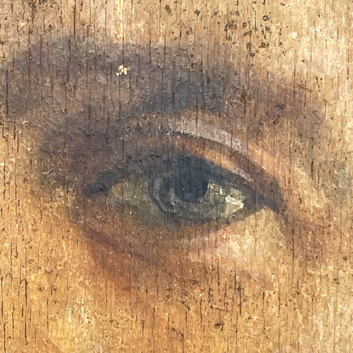 Portrait of a man in a suit, late 19th century, oil on plywood.