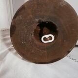 Turned wooden lamp foot