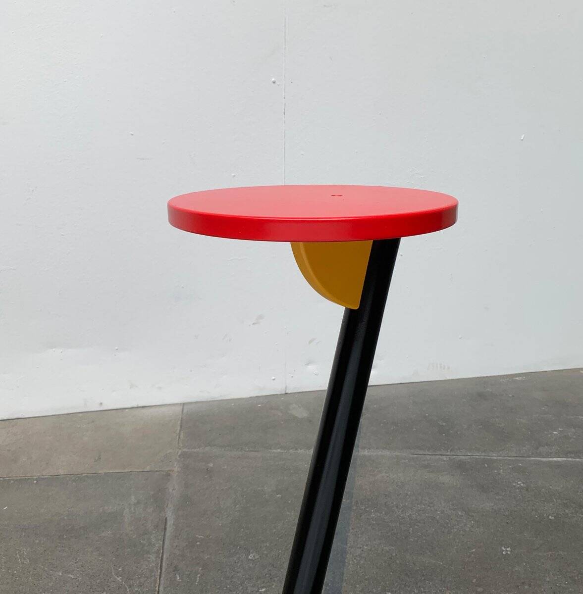 Postmodern wooden plant stand or side table