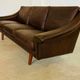 Vintage Danish mid-century retro Aage Christiansen (Matador) leather sofa 60s