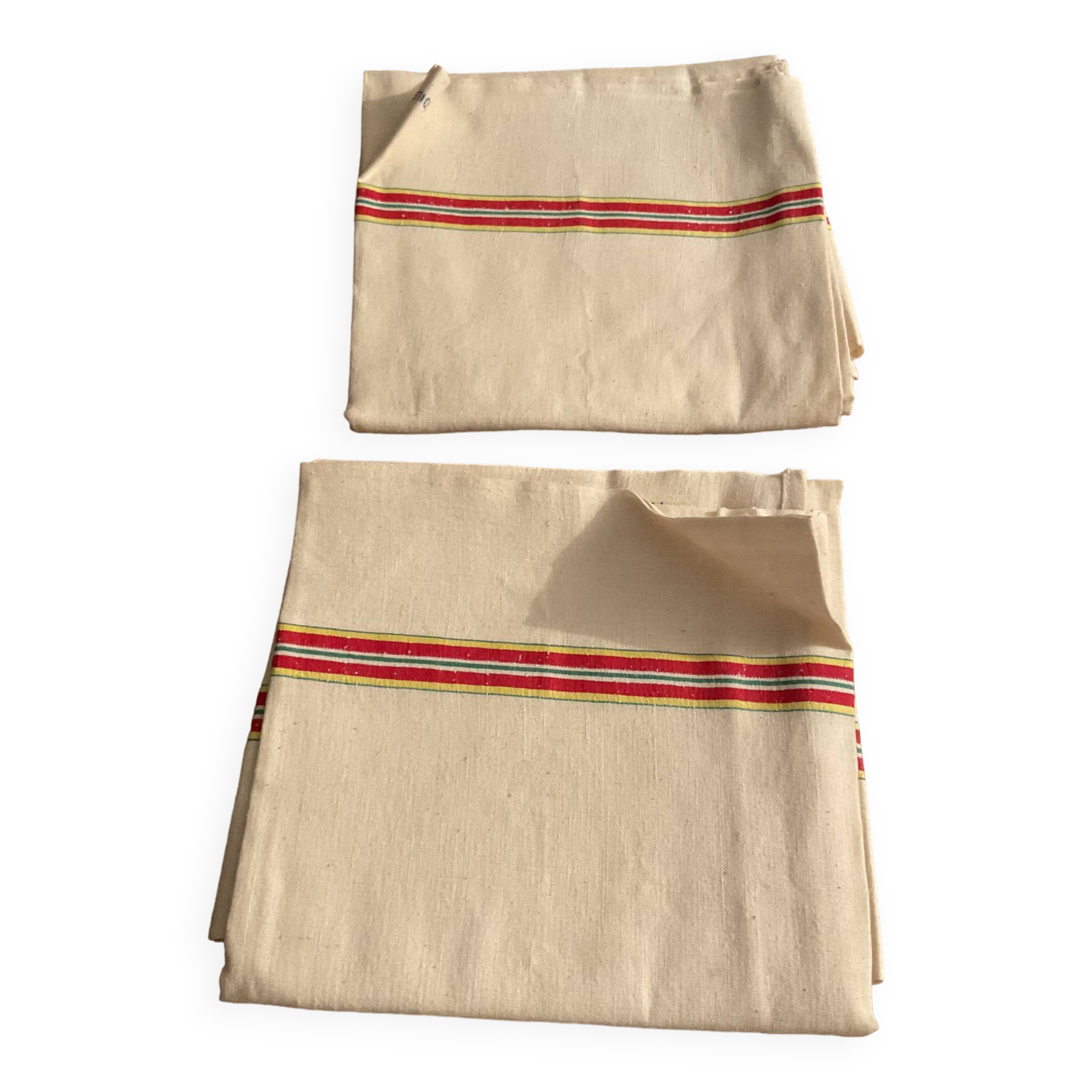 Set of 2 mixed tea towels. Blue flower . 82x60