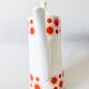 Vintage  Porcelain Coffee Pot: 1970s Red Sunny Pattern