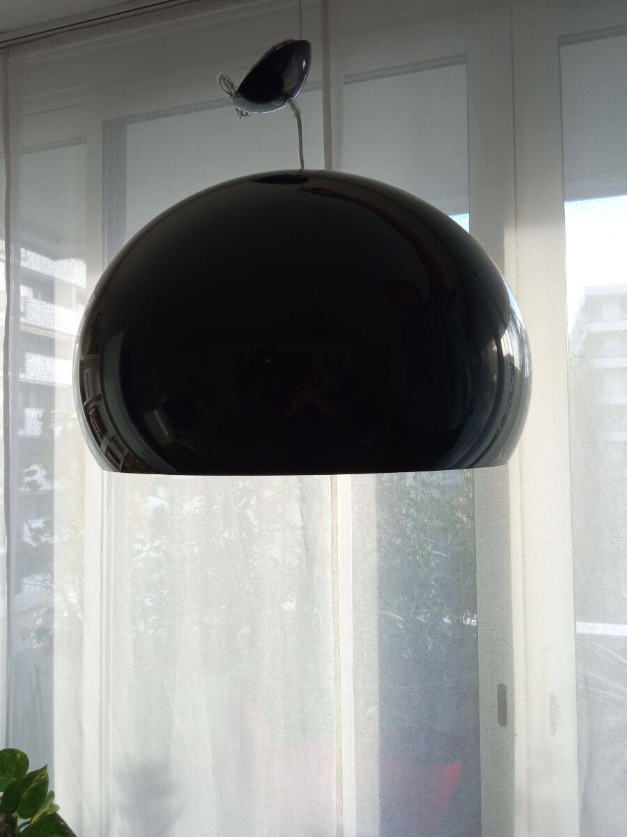 Kartell black pendant light 54 cm diameter