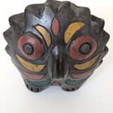 Mexican Pottery Owl from the 70s | Barro Negro Oaxaca | Midcentury