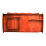 Italian Handmade Walnut wall cabinet from the 1960s.