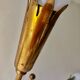 Wall lamp brass and gray metal 1950