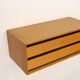 Rare floating nightstand  in oak wood with  drawers - Denmark 70