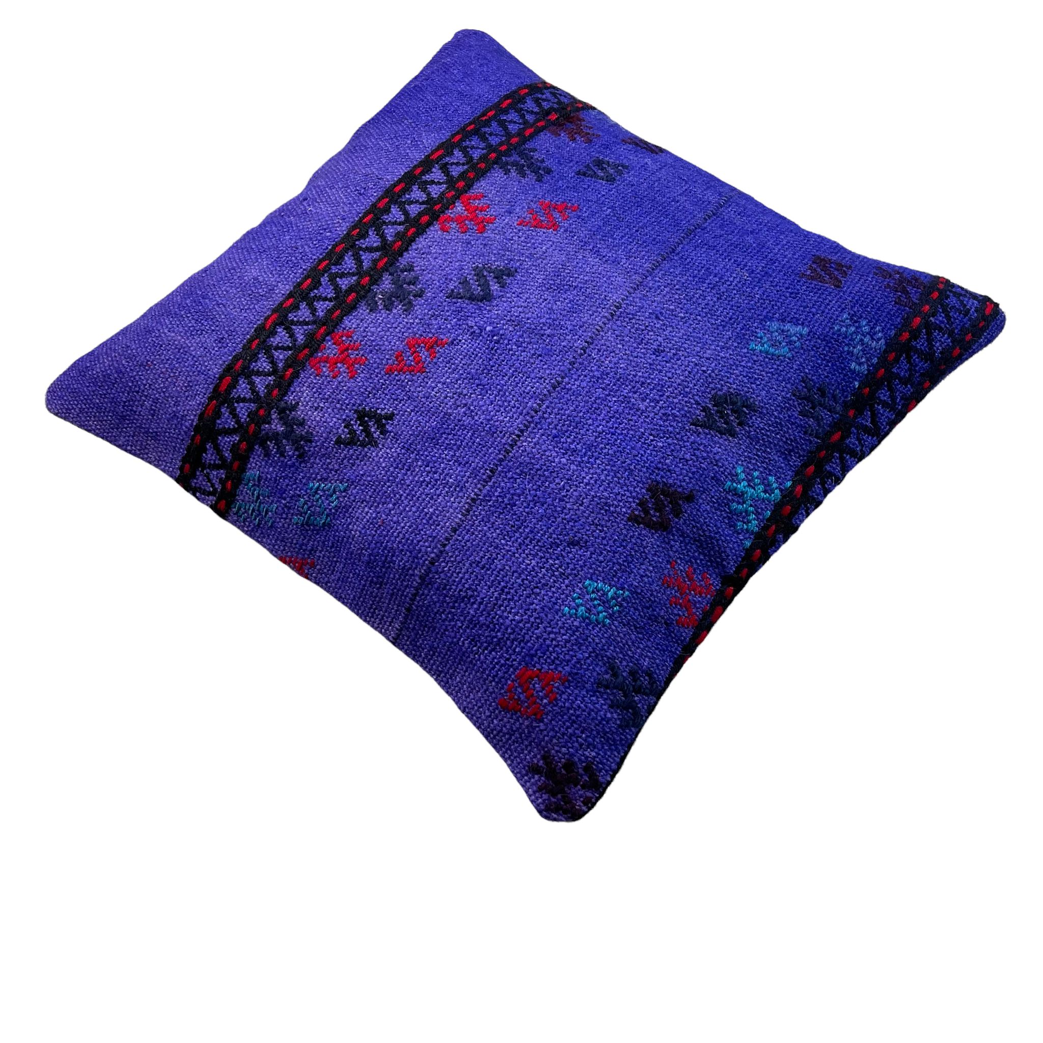 Housse de coussin en kilim turc vintage 45 x 45 cm