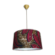 Lampshade / fabric suspension with ethnic printed wax
