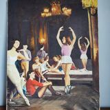 Painting on canvas former ballet dancers signed
