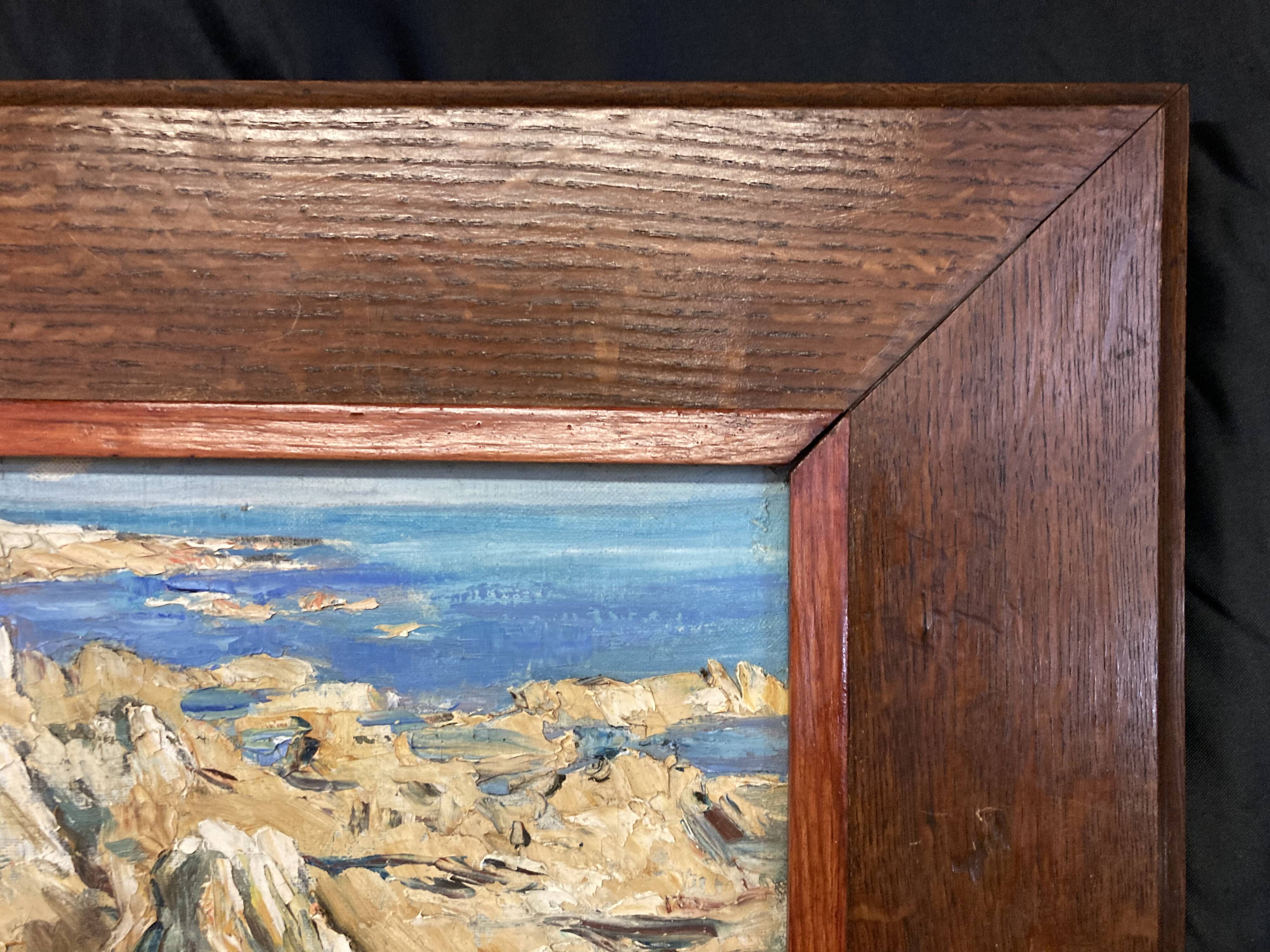 René LE FORESTIER (1903-1972), Rochelaise Coast, oil on canvas framed