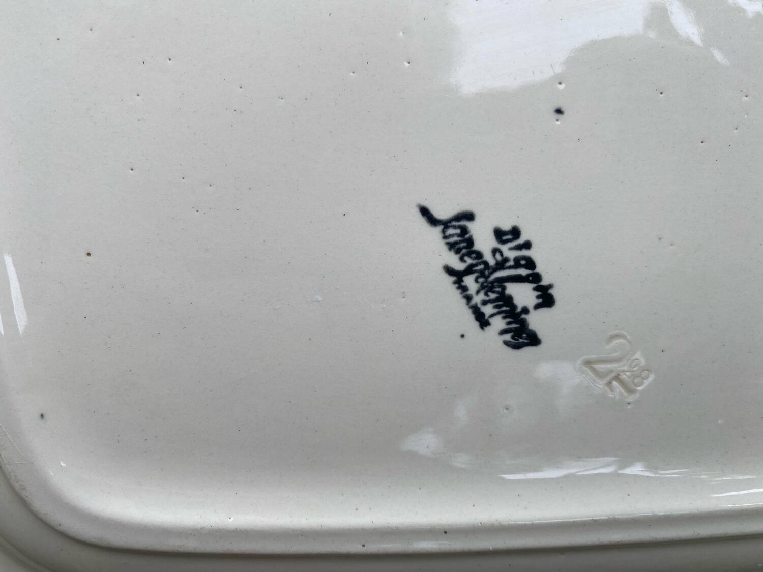 Sarreguemines presentation plates serving dish, Jeanne d'Arc livin