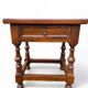 Vintage dark wood bedside table