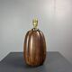 Midcentury faux bois ceramic Coco de Mer table lamp, 1970s