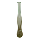 Mid-Century translucent green glass vase from the 1980s, slender silhouette, Czech Republic.
