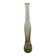 Mid-Century translucent green glass vase from the 1980s, slender silhouette, Czech Republic.