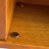 Vintage light wood bedside table