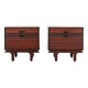 Pair of Italian Bedside Cabinets attributed to Bernini, Italy, circa 1965