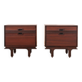 Pair of Italian Bedside Cabinets attributed to Bernini, Italy, circa 1965