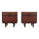 Pair of Italian Bedside Cabinets attributed to Bernini, Italy, circa 1965