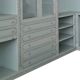 Cabine Armadio Ouverte Classique en Teinte Céleste/Gris Perle avec Îlot C