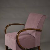 Art Deco Club Armchair, Fully Restored, Poland, 1930s