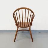 Baumann vintage Bridge Western fan armchair in wood from the 70s