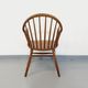 Baumann vintage Bridge Western fan armchair in wood from the 70s