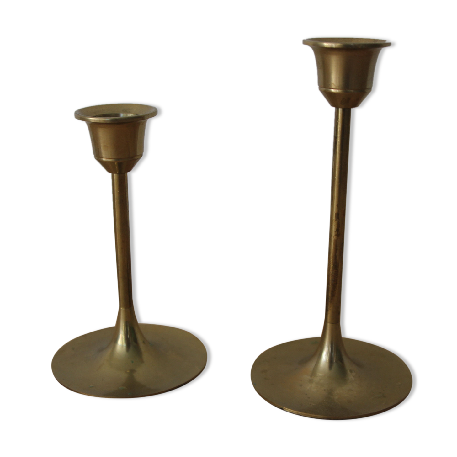 Brass candle holders
