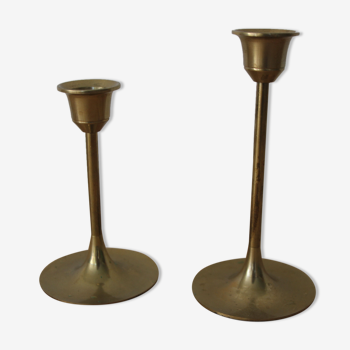 Brass candle holders