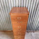 4-drawer wooden filing cabinet